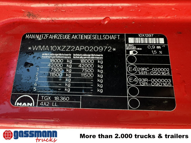 MAN TGX 18.360 4X2 LL, Fahrschule - Camião transportador de contêineres/ Caixa móvel: foto 3 MAN TGX 18.360 4X2 LL, Fahrschule - Camião transportador de contêineres/ Caixa móvel: foto 3