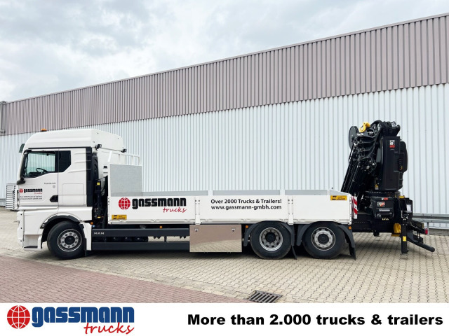 MAN TGX 26.510 6x2-4 LL, Kran Hiab X-HiPro 548 E-8, - Camião de caixa aberta/ Plataforma, Camião grua: foto 2 MAN TGX 26.510 6x2-4 LL, Kran Hiab X-HiPro 548 E-8, - Camião de caixa aberta/ Plataforma, Camião grua: foto 2