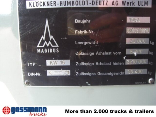 Magirus Deutz MAGIRUS URANUS 250D22 KW 16 Feuerwehr Kranwagen - Carro de bombeiro, Camião grua: foto 4 Magirus Deutz MAGIRUS URANUS 250D22 KW 16 Feuerwehr Kranwagen - Carro de bombeiro, Camião grua: foto 4
