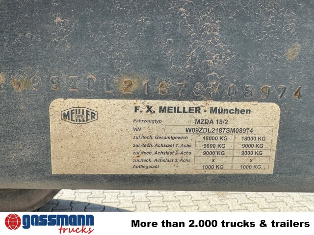 Meiller Meiller MZDA 18/2, geteilte Alu-Bordwände, ca. - Reboque basculante: foto 3 Meiller Meiller MZDA 18/2, geteilte Alu-Bordwände, ca. - Reboque basculante: foto 3