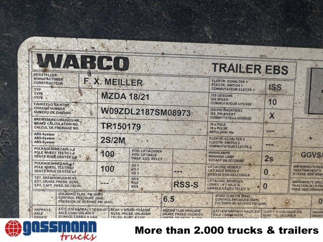 Meiller Meiller MZDA 18/2, geteilte Bordwände - Reboque basculante: foto 3 Meiller Meiller MZDA 18/2, geteilte Bordwände - Reboque basculante: foto 3