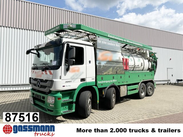 Mercedes-Benz Actros 3244 L 8x2/6, Assmann Saug- und - Varredora urbana: foto 1 Mercedes-Benz Actros 3244 L 8x2/6, Assmann Saug- und - Varredora urbana: foto 1