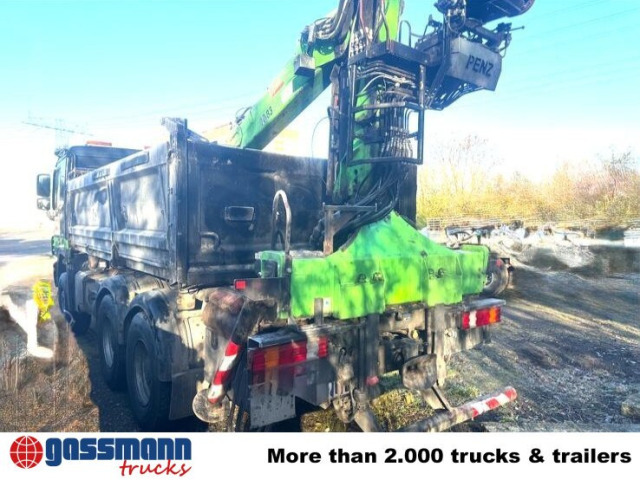 Mercedes-Benz Actros 3341 K 6x4, Bormatik links, Heckkran Penz - Camião basculante, Camião grua: foto 3 Mercedes-Benz Actros 3341 K 6x4, Bormatik links, Heckkran Penz - Camião basculante, Camião grua: foto 3