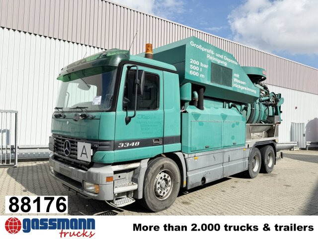 Mercedes-Benz Actros 3348 6x4, V8, Kroll Saug-/Spülwagen ca. - Varredora urbana: foto 1 Mercedes-Benz Actros 3348 6x4, V8, Kroll Saug-/Spülwagen ca. - Varredora urbana: foto 1