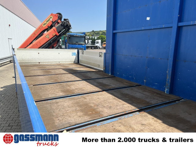 Mercedes-Benz Antos 1836 L 4x2, Glastransporter, Heckkran - Camião de caixa aberta/ Plataforma, Camião grua: foto 4 Mercedes-Benz Antos 1836 L 4x2, Glastransporter, Heckkran - Camião de caixa aberta/ Plataforma, Camião grua: foto 4