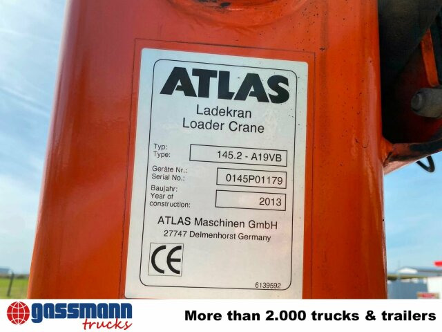 Mercedes-Benz Arocs 2545 L/6x2/4, Atlas Kran, 145.2-A19 VB, - Camião de caixa aberta/ Plataforma, Camião grua: foto 2 Mercedes-Benz Arocs 2545 L/6x2/4, Atlas Kran, 145.2-A19 VB, - Camião de caixa aberta/ Plataforma, Camião grua: foto 2