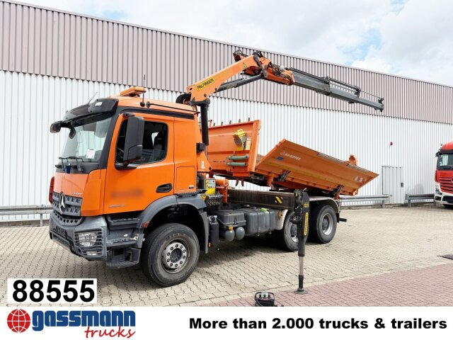 Mercedes-Benz Arocs 2643 K 6x4, Navi, Bordmatik, Kran - Camião basculante, Camião grua: foto 1 Mercedes-Benz Arocs 2643 K 6x4, Navi, Bordmatik, Kran - Camião basculante, Camião grua: foto 1