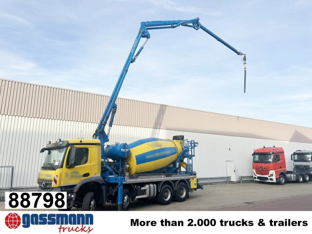 Mercedes-Benz Arocs 3246 B 8x4 Stetter Mischer 7m³, Pumpe 25m - Camião betoneira: foto 1 Mercedes-Benz Arocs 3246 B 8x4 Stetter Mischer 7m³, Pumpe 25m - Camião betoneira: foto 1