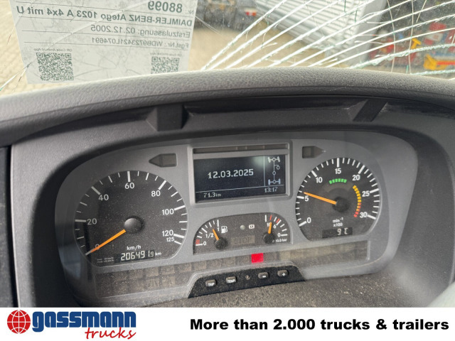 Mercedes-Benz Atego 1023 A 4x4, Einzelbereifung, Heckkran - Camião chassi, Camião grua: foto 2 Mercedes-Benz Atego 1023 A 4x4, Einzelbereifung, Heckkran - Camião chassi, Camião grua: foto 2