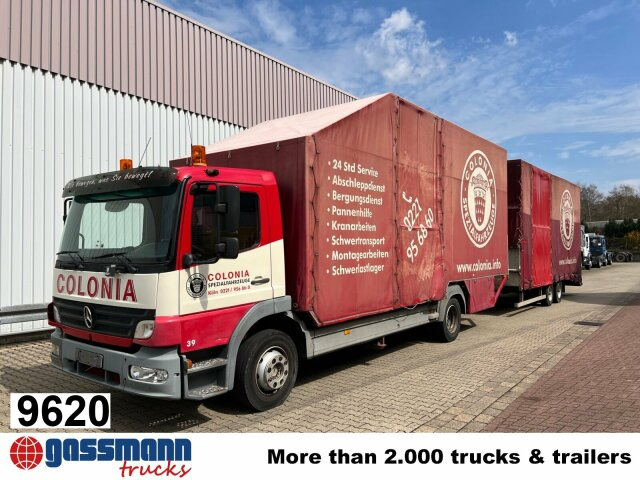 Mercedes-Benz Atego 1223 L 4x2, Kompl. Zug, Lift- & - Camião de lona: foto 1 Mercedes-Benz Atego 1223 L 4x2, Kompl. Zug, Lift- & - Camião de lona: foto 1
