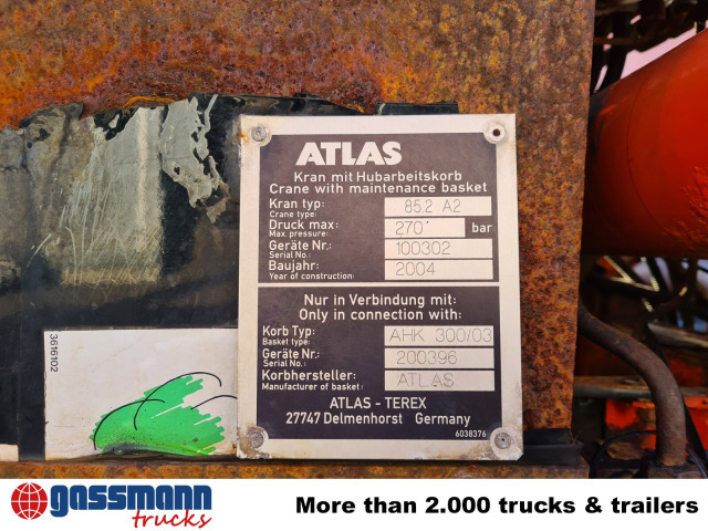 Mercedes-Benz Atego 1823 AK 4x4 mit Kran Atlas 85.2, Funk, - Camião basculante, Camião grua: foto 5 Mercedes-Benz Atego 1823 AK 4x4 mit Kran Atlas 85.2, Funk, - Camião basculante, Camião grua: foto 5