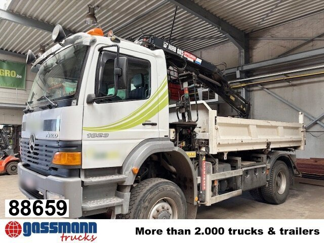 Mercedes-Benz Atego 1823AK 4x4, Kran HIAB, Bordmatik - Camião basculante, Camião grua: foto 1 Mercedes-Benz Atego 1823AK 4x4, Kran HIAB, Bordmatik - Camião basculante, Camião grua: foto 1