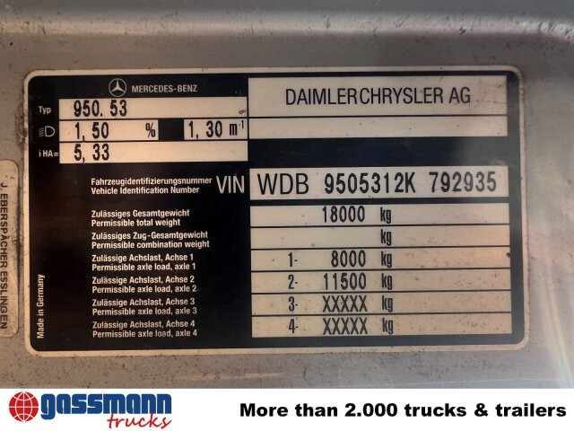 Mercedes-Benz Atego 1828 L 4x2, Rechtslenker, - Camião chassi: foto 4 Mercedes-Benz Atego 1828 L 4x2, Rechtslenker, - Camião chassi: foto 4