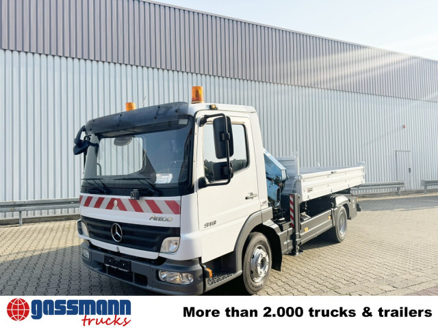 Mercedes-Benz Atego 818 K 4x2 mit Kran Atlas AK 50.1-A2 - Camião basculante, Camião grua: foto 2 Mercedes-Benz Atego 818 K 4x2 mit Kran Atlas AK 50.1-A2 - Camião basculante, Camião grua: foto 2