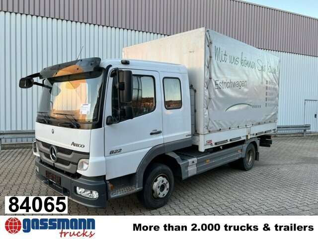 Mercedes-Benz Atego 822 4x2, Doka mit Kombisitzbank - Camião de caixa aberta/ Plataforma: foto 1 Mercedes-Benz Atego 822 4x2, Doka mit Kombisitzbank - Camião de caixa aberta/ Plataforma: foto 1