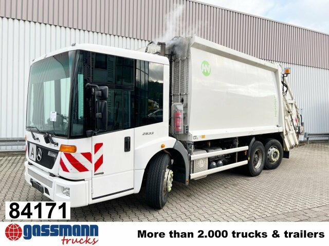 Mercedes-Benz Econic 2633 L/NLA 6x2/4, Lenkachse, - Caminhão de lixo: foto 1 Mercedes-Benz Econic 2633 L/NLA 6x2/4, Lenkachse, - Caminhão de lixo: foto 1