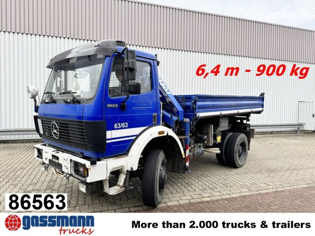 Mercedes-Benz SK 1922 AK 4x4 mit Kran Atlas AK 60.1, EX-THW! - Camião basculante, Camião grua: foto 1 Mercedes-Benz SK 1922 AK 4x4 mit Kran Atlas AK 60.1, EX-THW! - Camião basculante, Camião grua: foto 1