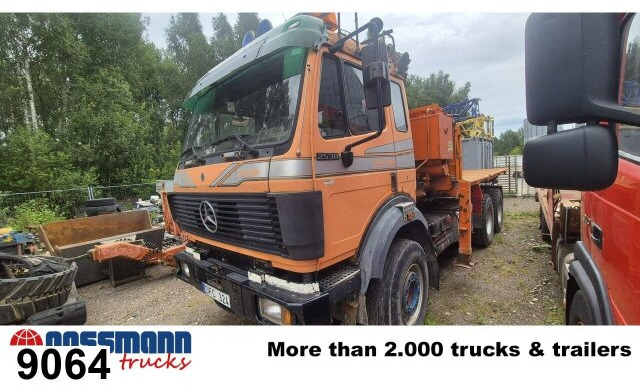 Mercedes-Benz SK 25/2638 K 6x4 mit Kran Atlas AK 180.1 - Camião basculante, Camião grua: foto 1 Mercedes-Benz SK 25/2638 K 6x4 mit Kran Atlas AK 180.1 - Camião basculante, Camião grua: foto 1