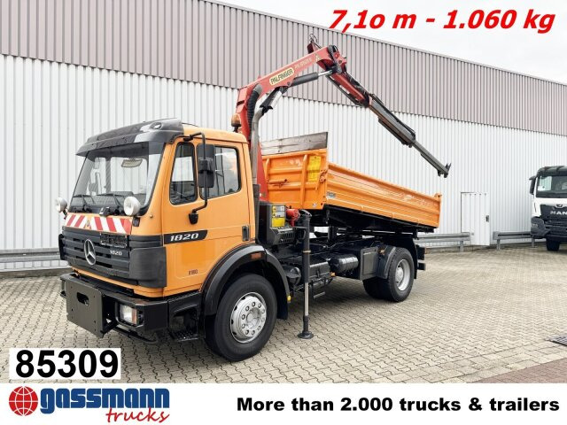 Mercedes-Benz SK II 1820/24 K 4x2, Winterdienstaustattung, - Camião basculante, Camião grua: foto 1 Mercedes-Benz SK II 1820/24 K 4x2, Winterdienstaustattung, - Camião basculante, Camião grua: foto 1