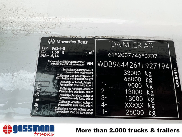Tractor Mercedes-Benz Arocs 3358 LS 6x4, StreamSpace,: foto 6