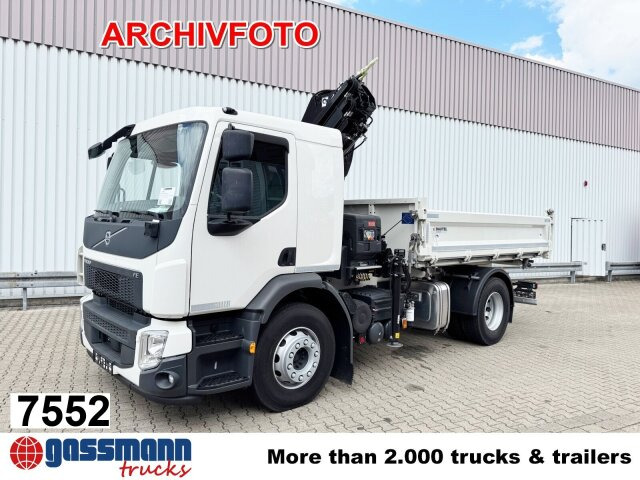 Volvo FL 280 4x4 mit 10-13 m/t Kran - Camião basculante, Camião grua: foto 1 Volvo FL 280 4x4 mit 10-13 m/t Kran - Camião basculante, Camião grua: foto 1