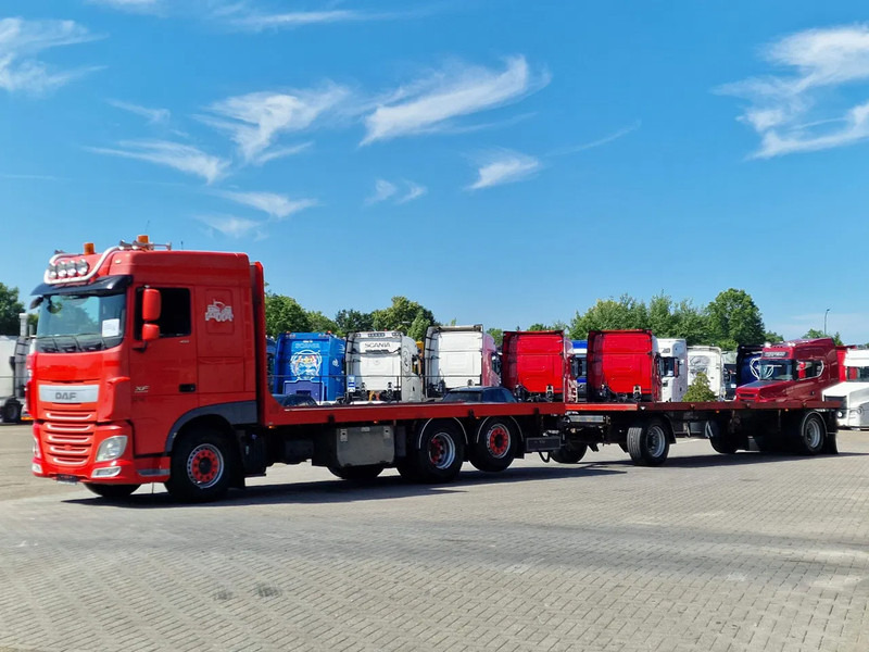 DAF XF 410 6x2 SpaceCab - Flatbed - Euro 6 + 2 axle trailer BPW - Camião de caixa aberta/ Plataforma: foto 3 DAF XF 410 6x2 SpaceCab - Flatbed - Euro 6 + 2 axle trailer BPW - Camião de caixa aberta/ Plataforma: foto 3
