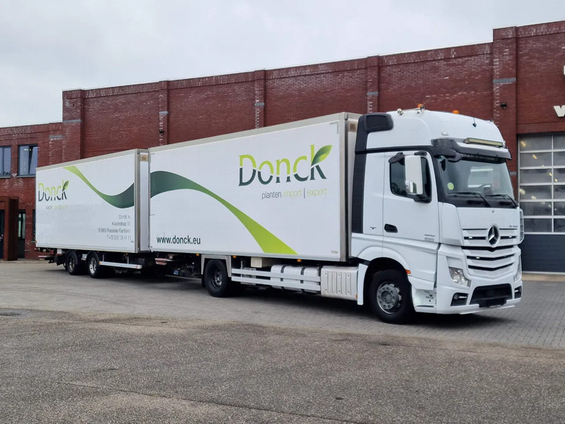 Mercedes-Benz Actros 1942 4x2 - Box with Loadlift - Full air + Pacton Trailer Loadlift - Heating system - Camião furgão: foto 1 Mercedes-Benz Actros 1942 4x2 - Box with Loadlift - Full air + Pacton Trailer Loadlift - Heating system - Camião furgão: foto 1