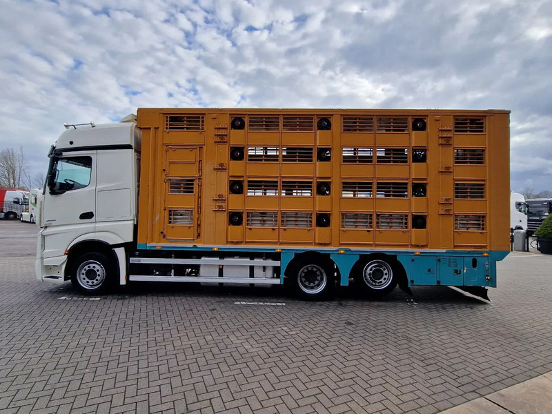Mercedes-Benz Actros 2545 6x2 Finkl 4 stock livestock box - 65.30 M2 - Water & Ventilation - Retarder - Full air - Camião transporte de gado: foto 4 Mercedes-Benz Actros 2545 6x2 Finkl 4 stock livestock box - 65.30 M2 - Water & Ventilation - Retarder - Full air - Camião transporte de gado: foto 4