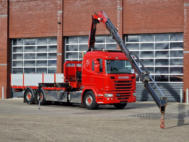 Scania G450 6x2*4 - HMF 2620 K5 Crane with remote - Retarder - Steering axle - Camião grua: foto 1 Scania G450 6x2*4 - HMF 2620 K5 Crane with remote - Retarder - Steering axle - Camião grua: foto 1