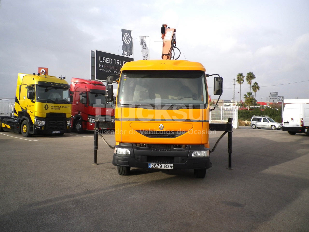 RENAULT MIDLUM 220.14C GRUA - Camião de caixa aberta/ Plataforma, Camião grua: foto 5 RENAULT MIDLUM 220.14C GRUA - Camião de caixa aberta/ Plataforma, Camião grua: foto 5