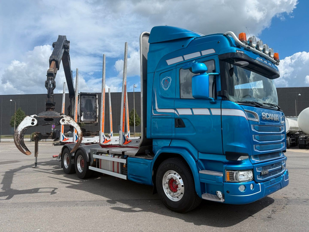 Scania R730 V8 6x4 Palfinger Epsilon M12L80 / Holz - Camião de transporte de madeira, Camião grua: foto 5 Scania R730 V8 6x4 Palfinger Epsilon M12L80 / Holz - Camião de transporte de madeira, Camião grua: foto 5