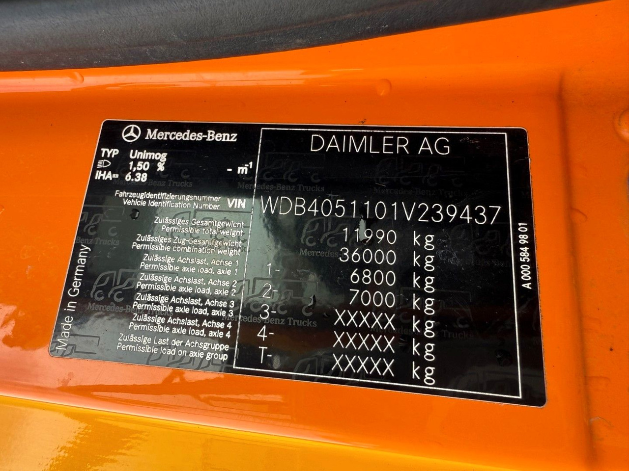 Camião basculante Unimog U427 4x4 Tipper / Kipper / Dücker Fräse BRS 15: foto 18 Camião basculante Unimog U427 4x4 Tipper / Kipper / Dücker Fräse BRS 15: foto 18