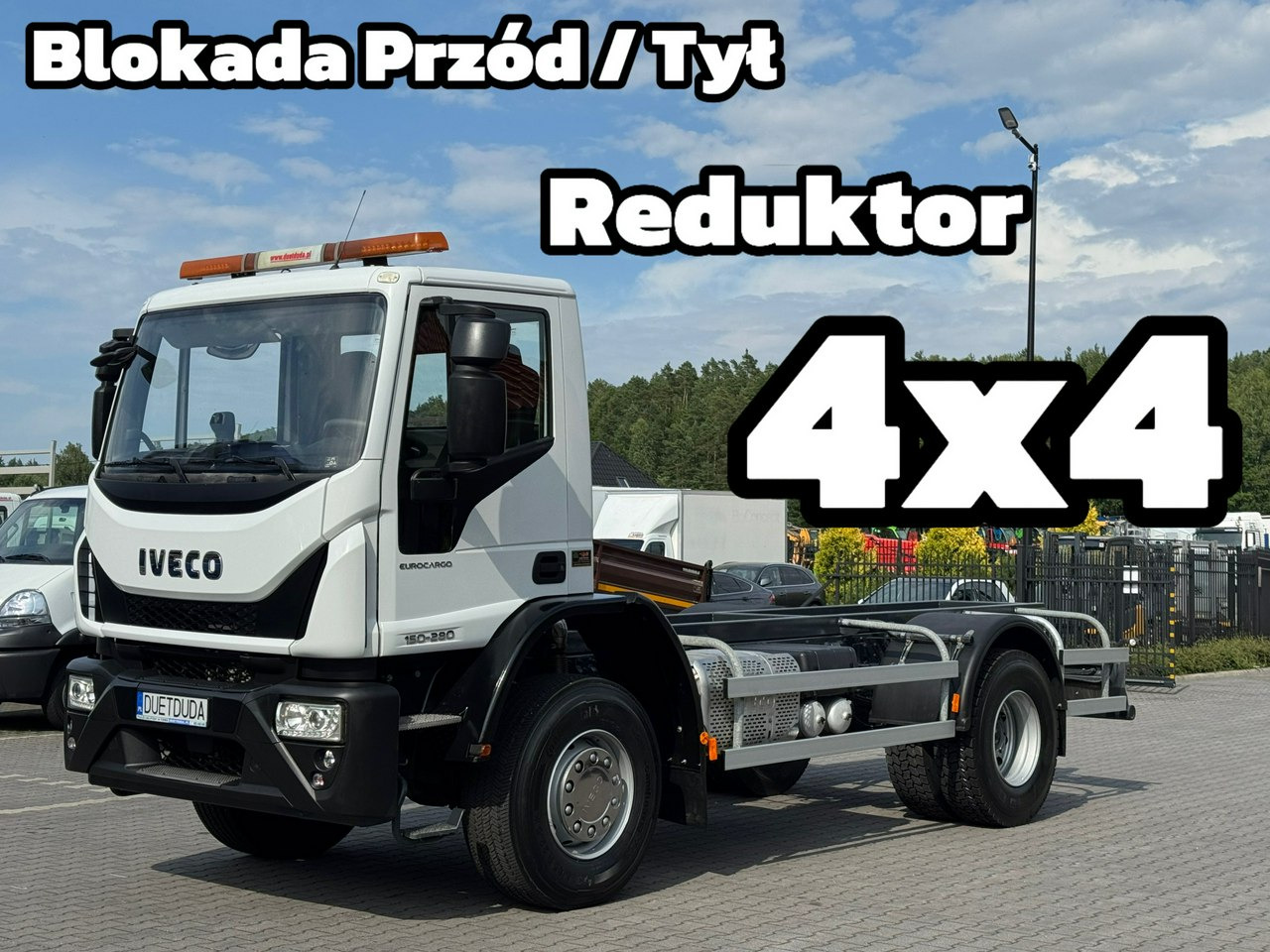 Iveco Eurocargo 150-280 Rama 550cm Napęd 4x4 Reduktor + Blokady - Camião chassi: foto 1 Iveco Eurocargo 150-280 Rama 550cm Napęd 4x4 Reduktor + Blokady - Camião chassi: foto 1