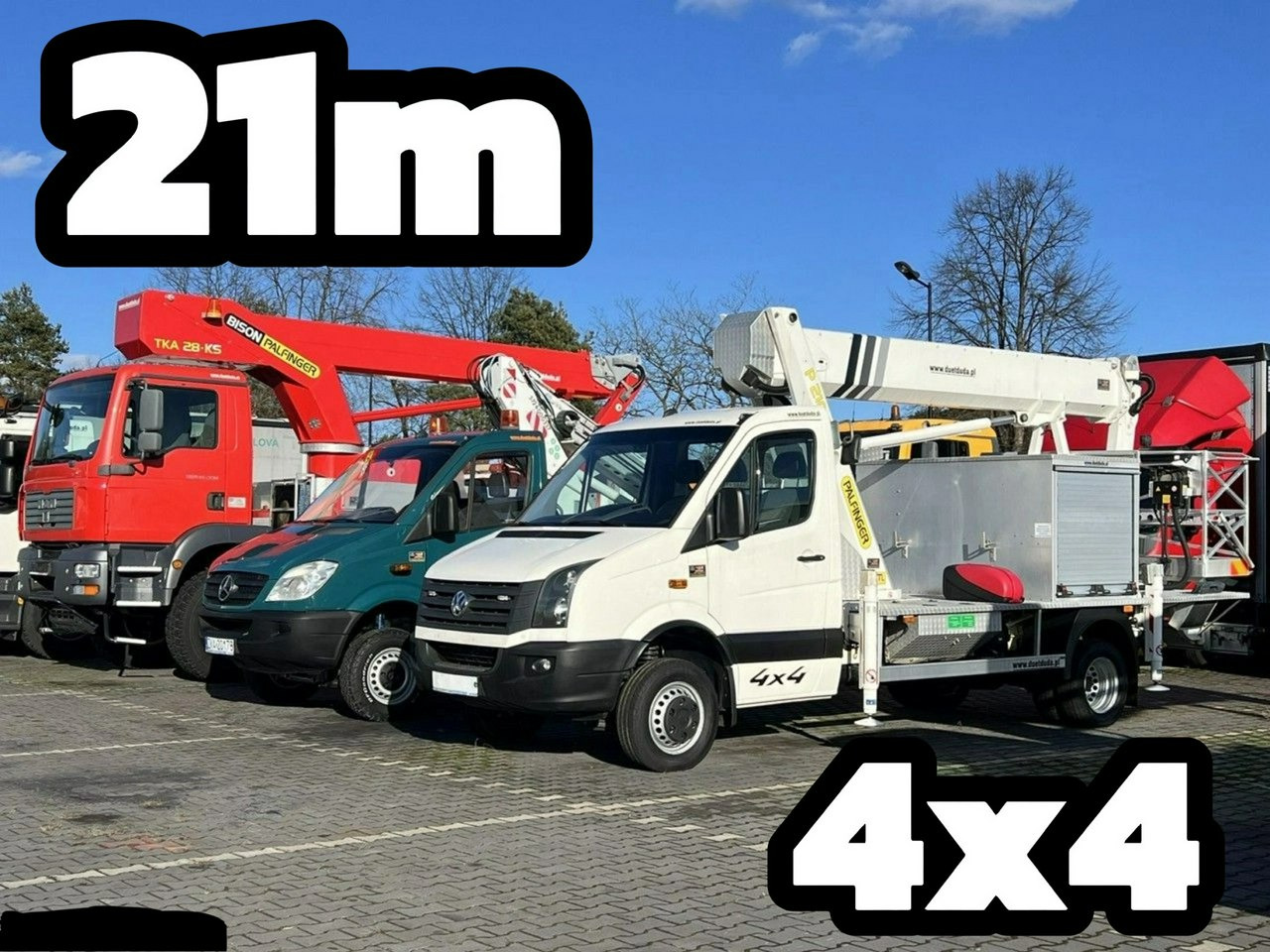 Iveco Volkswagen Crafter 4x4 Zwyżka 21m Palfinger P210BK JIP-Ogon udt - Caminhão com plataforma aérea: foto 1 Iveco Volkswagen Crafter 4x4 Zwyżka 21m Palfinger P210BK JIP-Ogon udt - Caminhão com plataforma aérea: foto 1