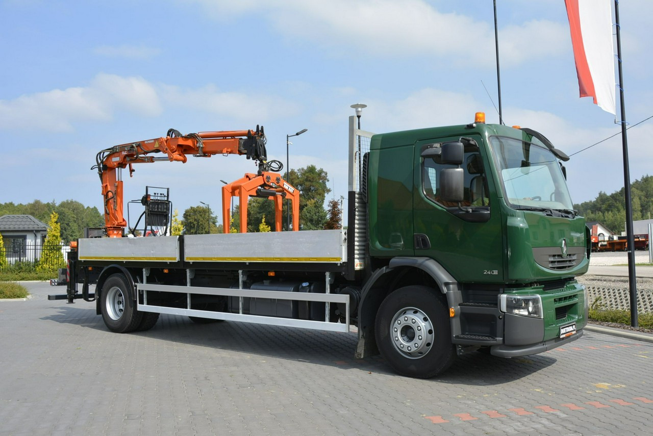 Renault Premium 180.240DXI długość Skrzyni-6.820cm + HDS TEREX TLC 92.2 - Camião de caixa aberta/ Plataforma, Camião grua: foto 2 Renault Premium 180.240DXI długość Skrzyni-6.820cm + HDS TEREX TLC 92.2 - Camião de caixa aberta/ Plataforma, Camião grua: foto 2
