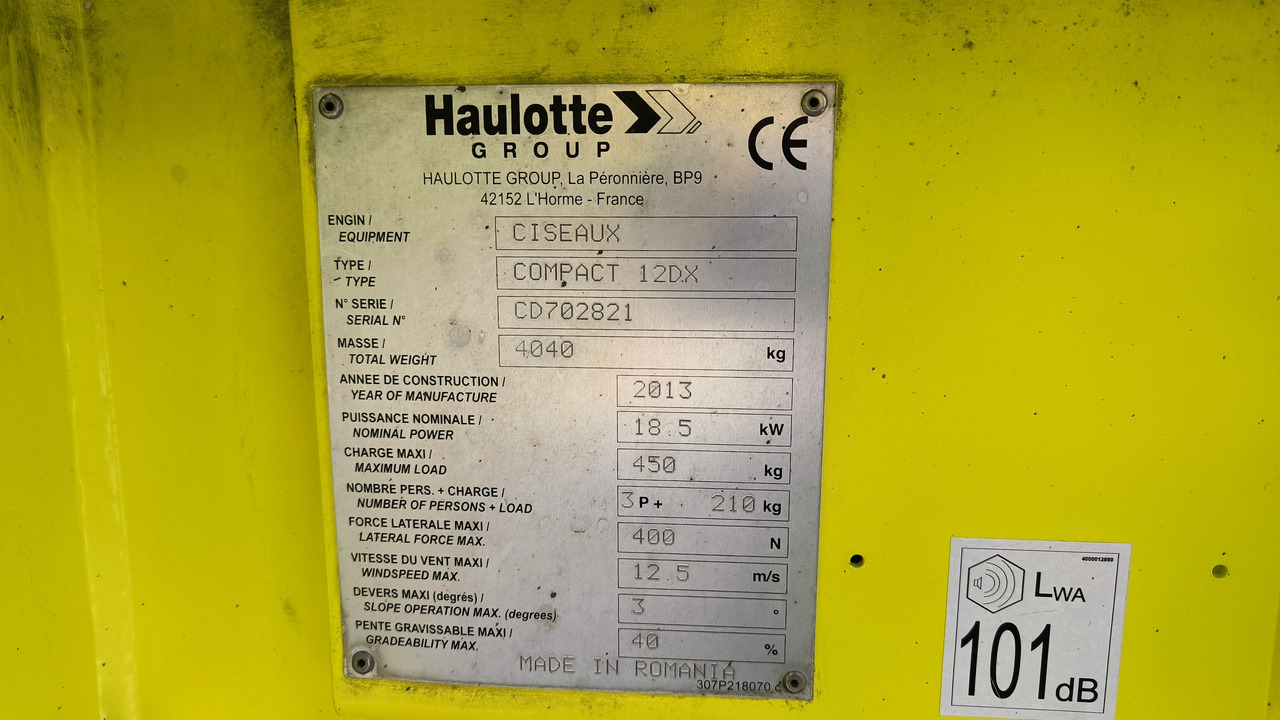Leasing de HAULOTTE Compact 12 DX HAULOTTE Compact 12 DX: foto 7