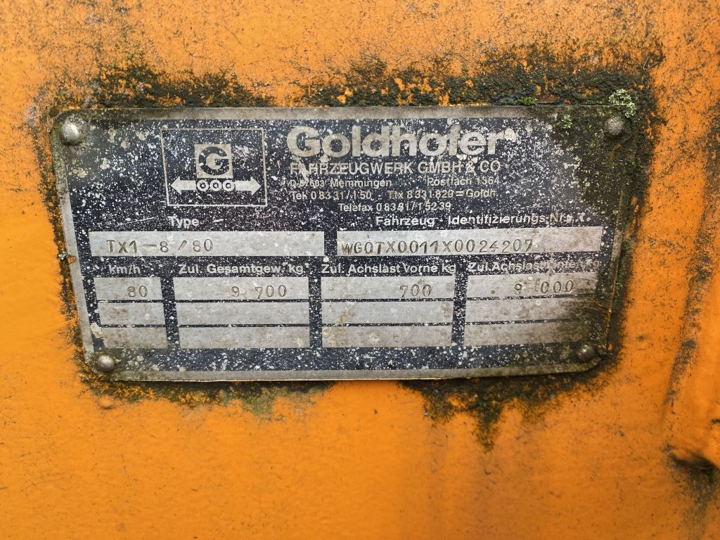 Goldhofer TX1-8/80 Anhänger für Ballastgewichte| 40mm Auge - Reboque plataforma/ Caixa aberta: foto 3 Goldhofer TX1-8/80 Anhänger für Ballastgewichte| 40mm Auge - Reboque plataforma/ Caixa aberta: foto 3