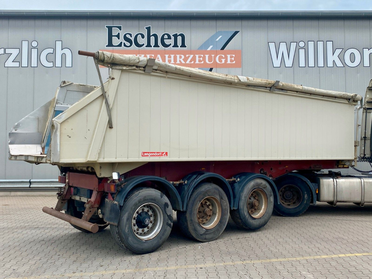 Langendorf SKA 24/29 ALU 24m³ | Luft-Lift*BPW-Achsen*Plane - Semi-reboque basculante: foto 4 Langendorf SKA 24/29 ALU 24m³ | Luft-Lift*BPW-Achsen*Plane - Semi-reboque basculante: foto 4
