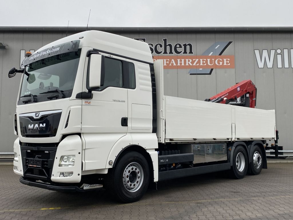 MAN TGX 26.500 6x2-4 LL | HMF 2110-Kran*XLX*Navi*AHK - Camião de caixa aberta/ Plataforma, Camião grua: foto 1 MAN TGX 26.500 6x2-4 LL | HMF 2110-Kran*XLX*Navi*AHK - Camião de caixa aberta/ Plataforma, Camião grua: foto 1