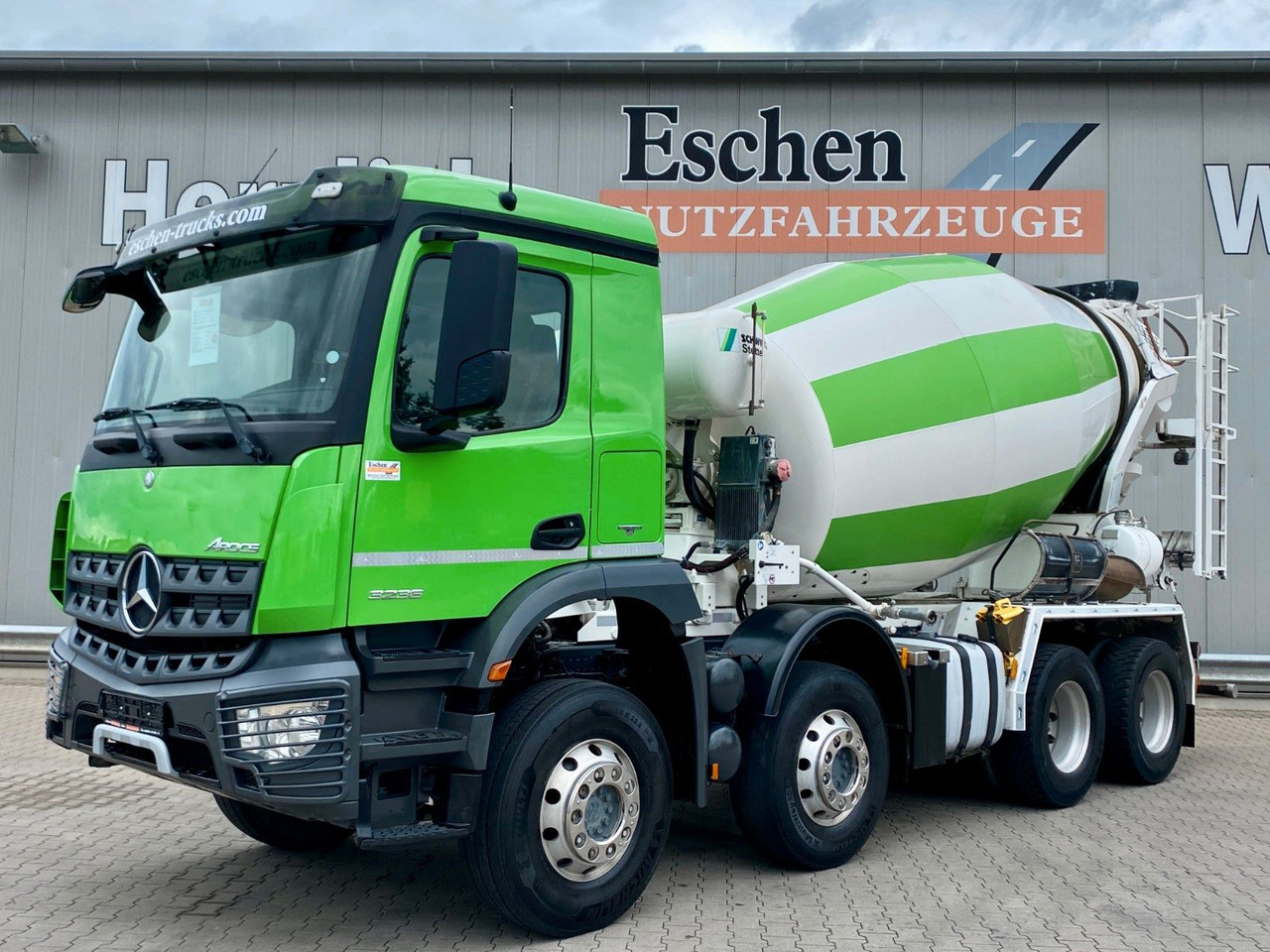 Mercedes-Benz 3236 Arocs | 9m³ Stetter*Klima*Navi*Blatt*1.Hand - Camião betoneira: foto 1 Mercedes-Benz 3236 Arocs | 9m³ Stetter*Klima*Navi*Blatt*1.Hand - Camião betoneira: foto 1