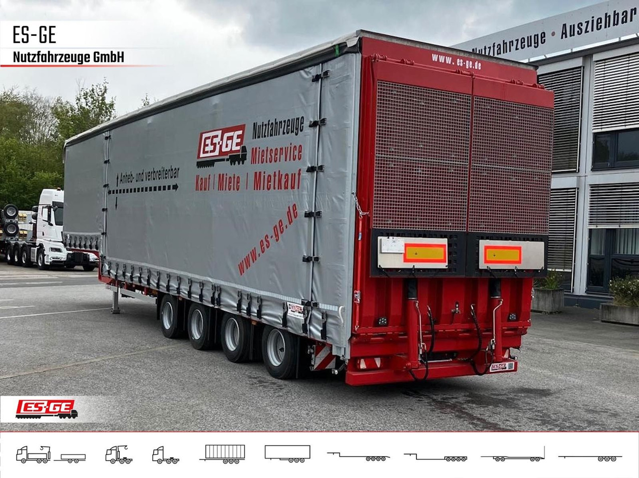 Dinkel 4-Achs-Jumbotieflader - doppelte Rampen Dinkel 4-Achs-Jumbotieflader - doppelte Rampen - Semi-reboque baixa: foto 1 Dinkel 4-Achs-Jumbotieflader - doppelte Rampen Dinkel 4-Achs-Jumbotieflader - doppelte Rampen - Semi-reboque baixa: foto 1