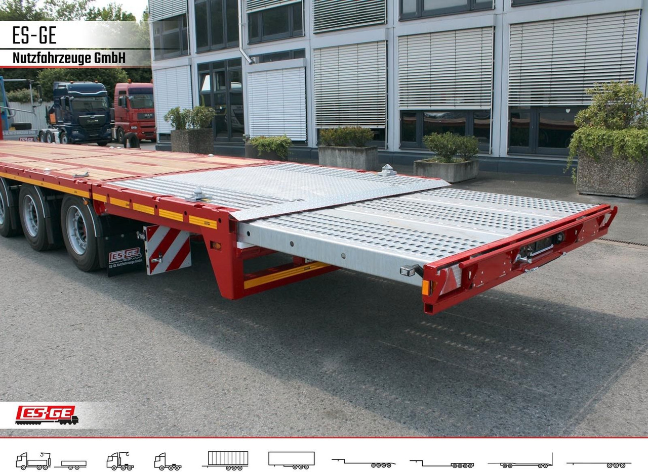 ES-GE 3-Achs Megatrailer, hydr. Heckabsenkung - Semi-reboque plataforma/ Caixa aberta: foto 5 ES-GE 3-Achs Megatrailer, hydr. Heckabsenkung - Semi-reboque plataforma/ Caixa aberta: foto 5
