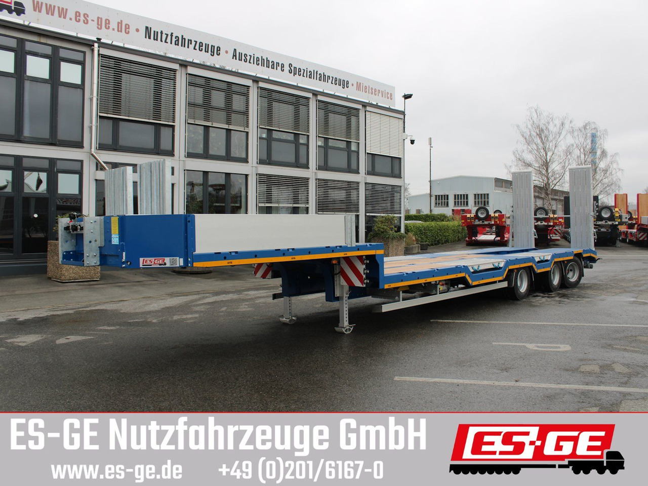 ES-GE 3-Achs-Satteltieflader - Radmulden - Semi-reboque baixa: foto 2 ES-GE 3-Achs-Satteltieflader - Radmulden - Semi-reboque baixa: foto 2