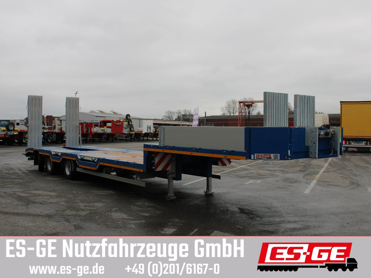 ES-GE 3-Achs-Satteltieflader - Radmulden - Semi-reboque baixa: foto 4 ES-GE 3-Achs-Satteltieflader - Radmulden - Semi-reboque baixa: foto 4