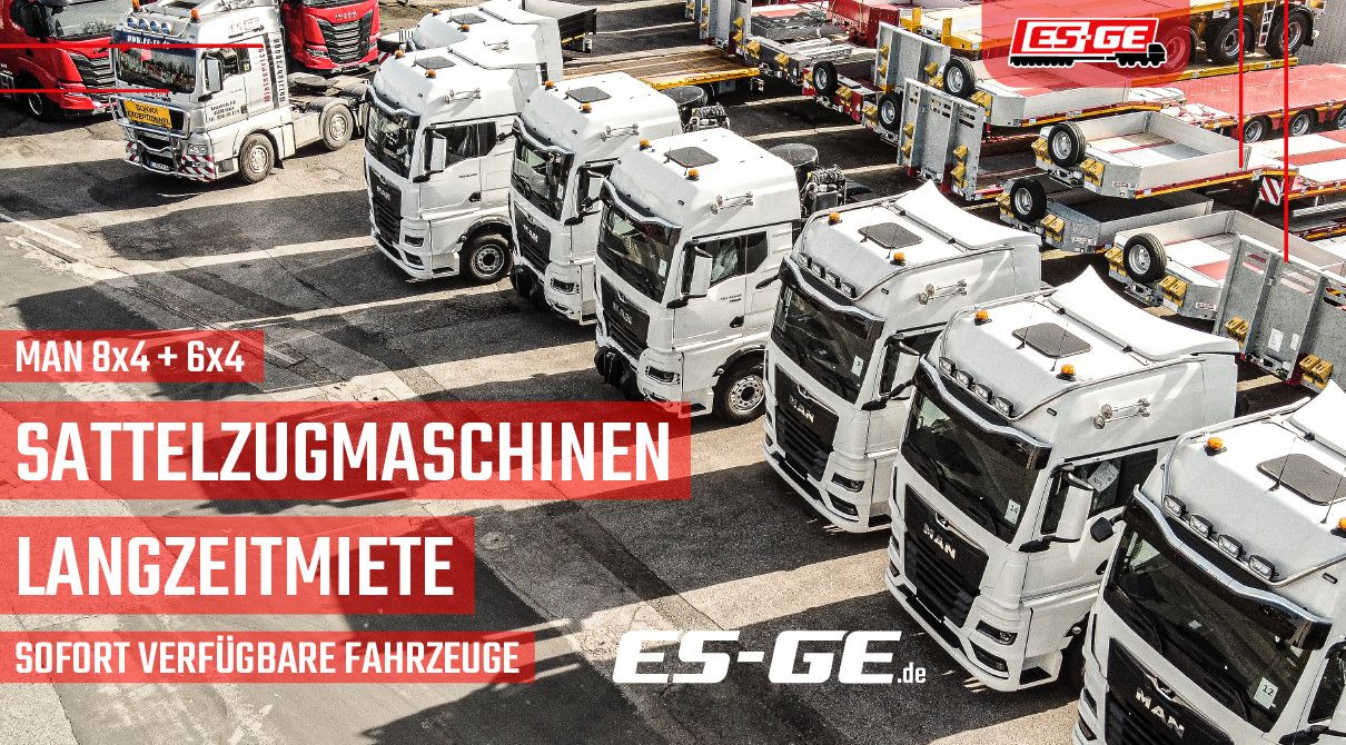ES-GE 3-Achs-Satteltieflader mit Radmulden - Semi-reboque baixa: foto 2 ES-GE 3-Achs-Satteltieflader mit Radmulden - Semi-reboque baixa: foto 2