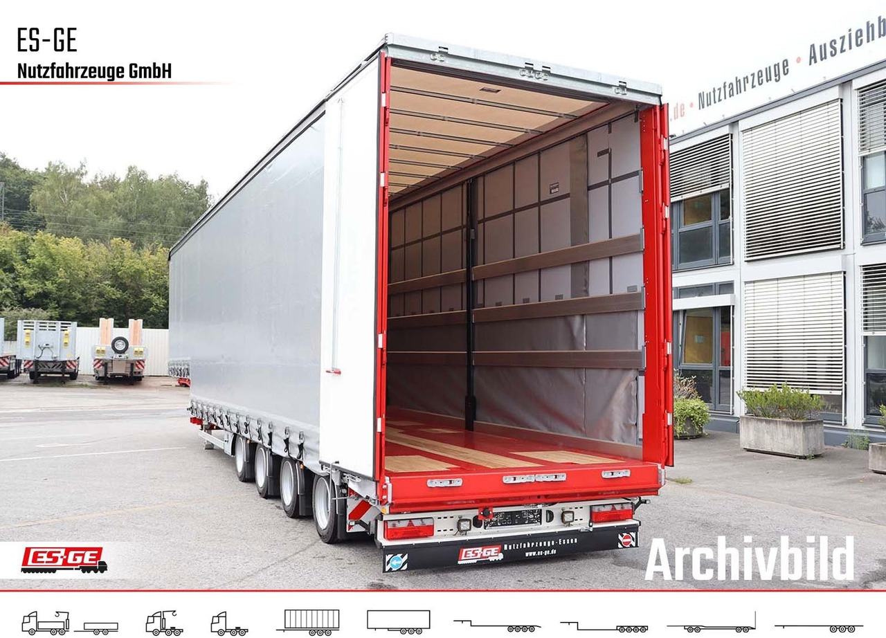 ES-GE 4-Achs-Satteltieflader mit Curtainsider-Aufbau - Semi-reboque baixa: foto 3 ES-GE 4-Achs-Satteltieflader mit Curtainsider-Aufbau - Semi-reboque baixa: foto 3