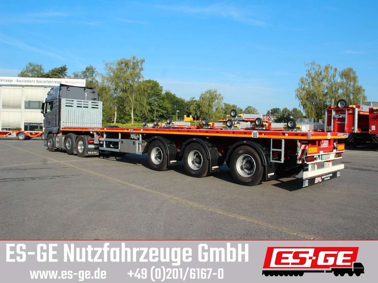 Faymonville MAX Trailer MAX210 Telesattel Faymonville MAX Trailer MAX210 Telesattel - Semi-reboque plataforma/ Caixa aberta: foto 1 Faymonville MAX Trailer MAX210 Telesattel Faymonville MAX Trailer MAX210 Telesattel - Semi-reboque plataforma/ Caixa aberta: foto 1