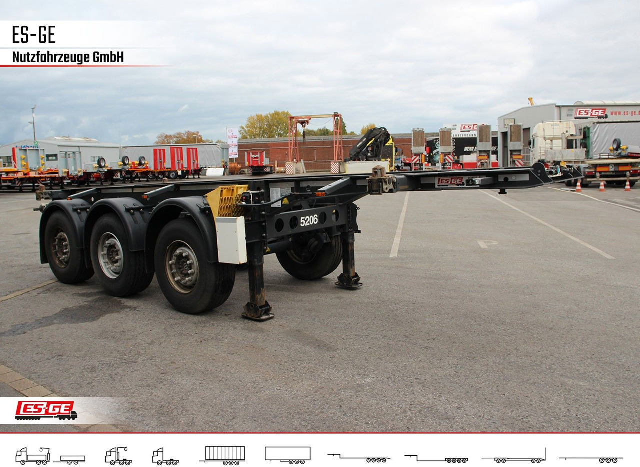 Krone 3-Achs-Containerchassis 20' - Semi-reboque transportador de contêineres/ Caixa móvel: foto 3 Krone 3-Achs-Containerchassis 20' - Semi-reboque transportador de contêineres/ Caixa móvel: foto 3