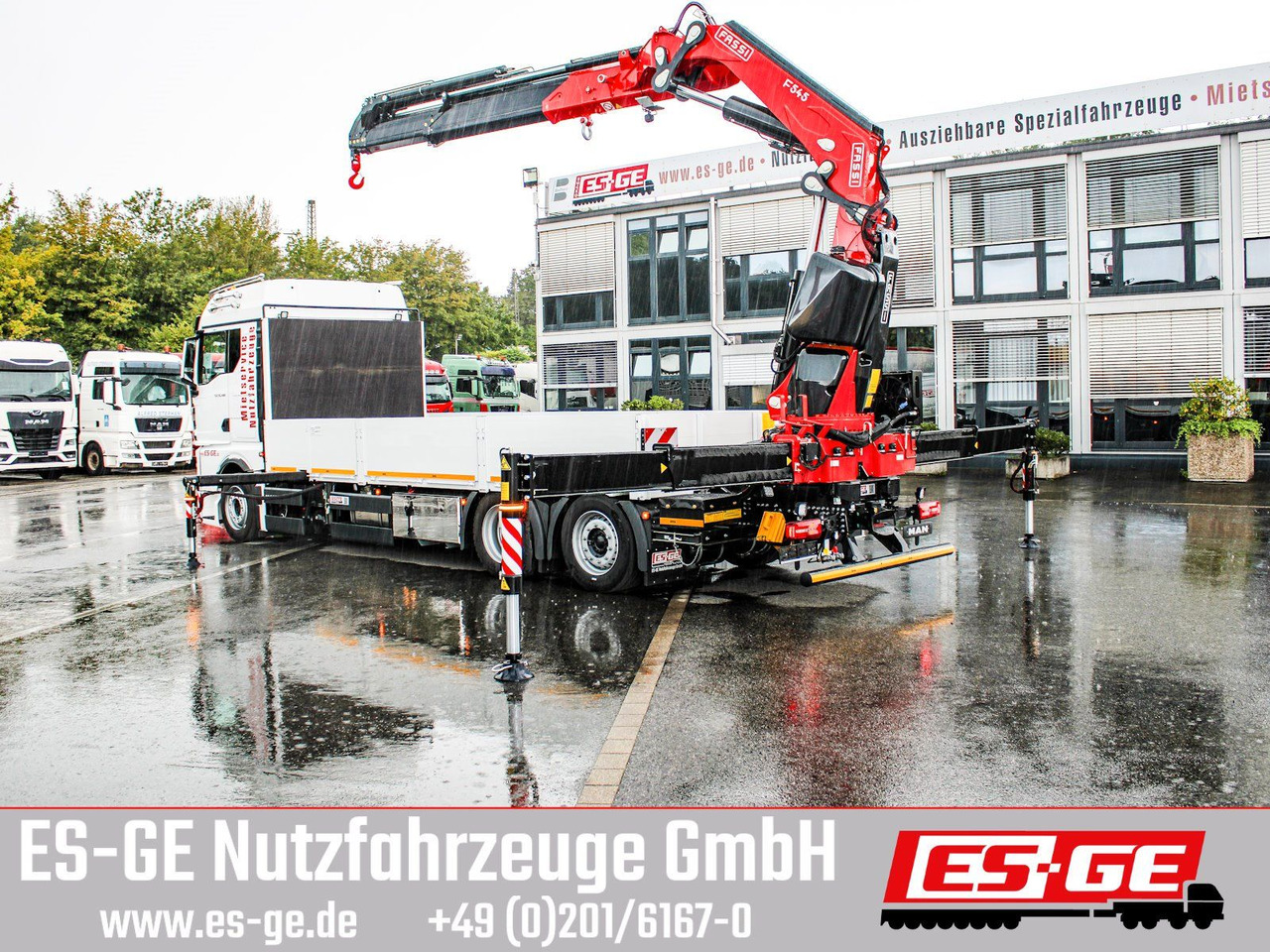 MAN TGX 26.480 6x2-4 LL CH mit Fassi F545RA.2.26 - Camião de caixa aberta/ Plataforma, Camião grua: foto 2 MAN TGX 26.480 6x2-4 LL CH mit Fassi F545RA.2.26 - Camião de caixa aberta/ Plataforma, Camião grua: foto 2