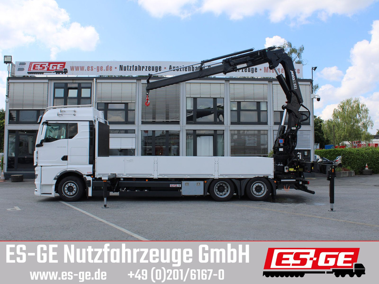 MAN TGX 26.480 6x2-4 LL CH mit MKG HLK531 a5 - Camião de caixa aberta/ Plataforma, Camião grua: foto 5 MAN TGX 26.480 6x2-4 LL CH mit MKG HLK531 a5 - Camião de caixa aberta/ Plataforma, Camião grua: foto 5